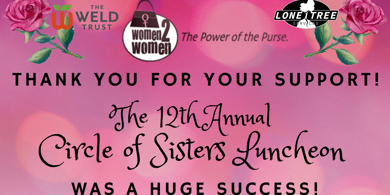 thank-you-12th-Annual-COS-2024 Weld Women to Women - Circle of Sisters. Thank you for joining us at the 12th Annual fundraiser!